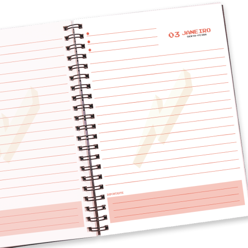 Miolo de agenda tema "GEEK" Arquivo Digital