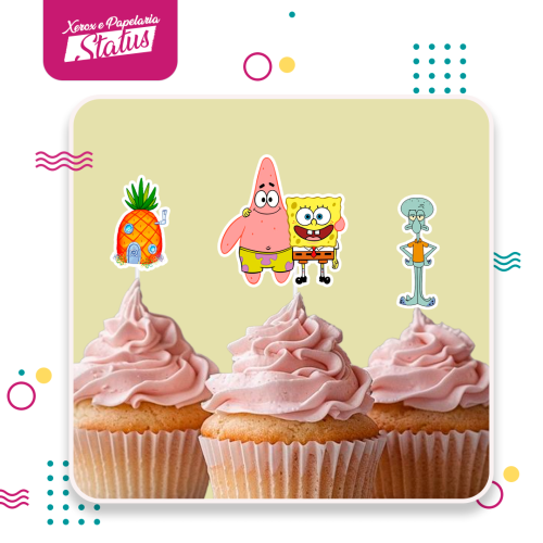Topper de Doce Bob Esponja