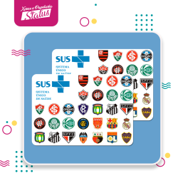 Cartão SUS times de futebol Plastificado