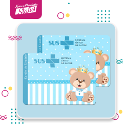Cartão SUS Urso Plastificado